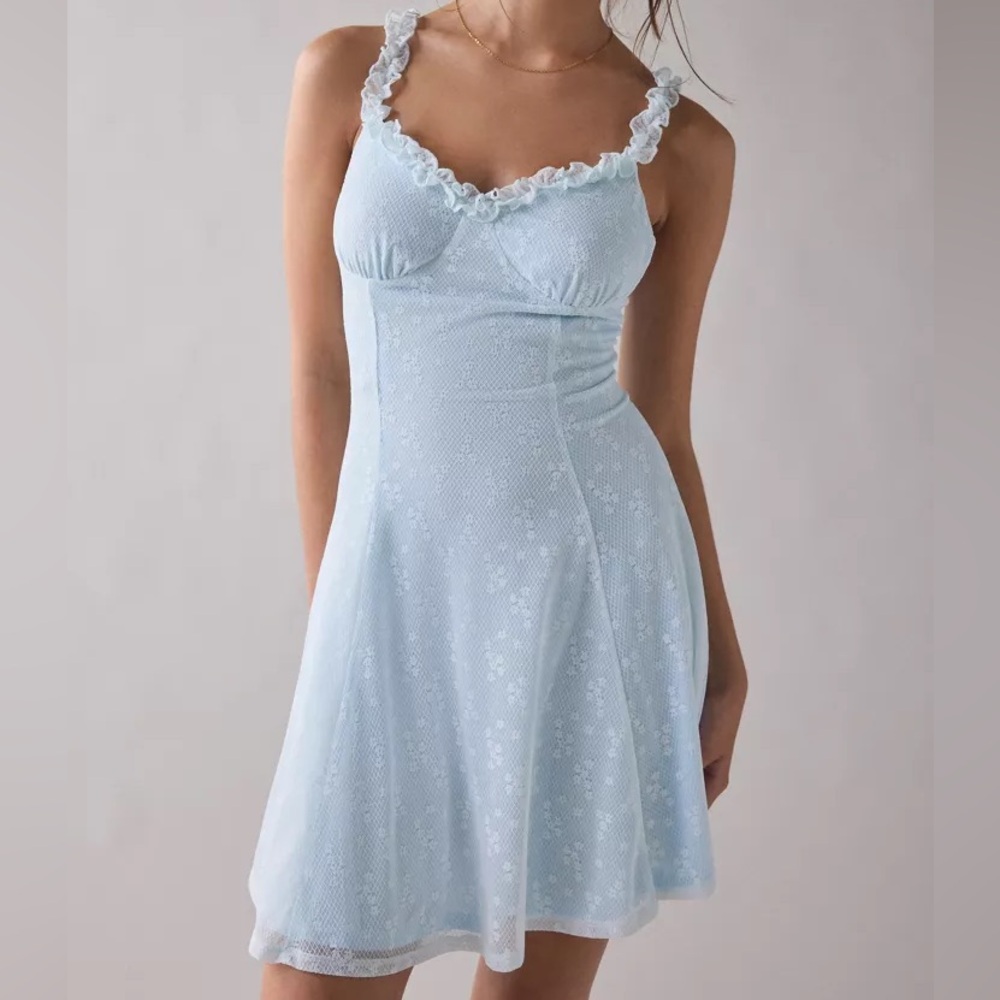 URBAN OUTFITTERS Just Like Magic Ruffled Milkmaid Nightie